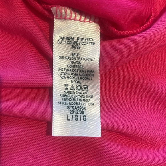 SOLD!!!!  NWOT SPLENDID HOT PINK RAYON COTTON BLEND COLLARED L/S SHIRT. L - Picture 7 of 8